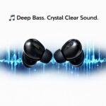 TWS Wireless Bluetooth Earbuds with Wireless Charging Case, Touch Control, HD Stereo Sound, Built-in Mic, Fast Charging, Noise Isolation, GB-TW06 (Black) - Image 3