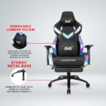 Make My Chairs™ Play Sure Pro RGB Color Gaming Chairs with 3D Adjustable Armrest| Multi-Functional Chair| Footrest,Neck & Lumbar Pillow-Available (Playsure Pro) - Image 4