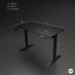 Orbit Electric Height Adjustable Desk with Voice Control | 80 Kg Weight Capacity | 5 Year Warranty | Sit-Stand Table| Wireless Charger | 120 x 60 cm | 3 Memory Preset (Orbit, Back) - Image 3