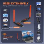 HDMI Wireless 150 Meter Range Transmitter and Receiver, 1080P Wireless HDMI Extender Adapter for Streaming Video/Audio from Laptop/PC to TV/Projector/Monitor (150M Extender) - Image 3
