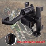 CNC Bike Mount Holder for Navigation 360 Degree Rotating Handlebar Metal Body Cradle Stand Fits for All Smartphones (CNC Metal Holder with USB Charger) for Honda Activa 125 (Pack of 1Pcs) - Image 3