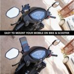 CNC Bike Mount Holder for Navigation 360 Degree Rotating Handlebar Metal Body Cradle Stand Fits for All Smartphones (CNC Metal Holder with USB Charger) for Honda Activa 125 (Pack of 1Pcs) - Image 4