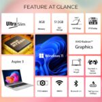 acer Aspire AMD Ryzen 3-7330U Processor Laptop with 39.62 cm (15.6") Full HD LED-Backlit IPS Display (16 GB RAM/512 GB SSD/WiFi 6/AMD Radeon Graphics/Win11 Home/55Wh) AS15-42 Pure Silver 1.79KG - Image 3