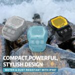 Wearable Bluetooth Speaker, Clip-On Wireless Jobsite Pro Water-Resistant Portable Speaker (Non-Magnetic), Built-in Mic for Hands-Free Music/Calls, Bluetooth Speaker (Grey) - Image 7