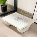 ECHSRT® Under Desk Foot Rest with Massage Rollers, Ergonomic Rocking Design, Leg Rest for Chair, Computer Gaming - Promote Leg Circulation (White) - Image 6