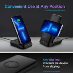 Spigen 3in1 10000mAh Wireless Charging Power Bank with USB-A | USB-C 20W Fast Charging, Included Type C to C Cable, Lithium Polymer - Black - Image 5