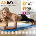 Light Luxury Smart Bracelet for Women, Crystal Birthstone Fitness Tracker with 2 Bands, All-Day Heart Rate/Sleep/Stress/HRV/Step Monitor, Elegant Wristband for Birthday & Womens Day Gifts(green) - Image 5