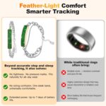 Light Luxury Smart Bracelet for Women, Crystal Birthstone Fitness Tracker with 2 Bands, All-Day Heart Rate/Sleep/Stress/HRV/Step Monitor, Elegant Wristband for Birthday & Womens Day Gifts(green) - Image 6