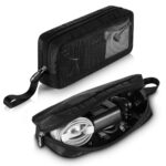 CM Travel Cable Organizer Case Bag Portable Computer Accessories Zipper Mesh Pouch Bag for Holding Laptop Mouse, Power Bank, USB, Adapter, Charger, Cellphone and Cosmetics - Image 3