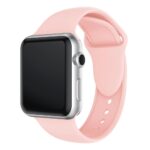 OBOE 45mm Silicone Strap 'COMPATIBLE WITH' Apple Watch Series 11/10/9/8/7/6/5/4/3/2/1/SE 42/44/45mm (Pink Sand) [WATCH NOT INCLUDED] - Image 3
