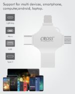 CROSS Flash Drive with Type-C Interface Mini Hangable PenDrive Compatible with Phone, (Lightning/USB/Type-C, 16 GB) - Image 6
