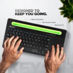 Acer SwiftConnect Multi-Device Wireless Rechargeable Keyboard with Cradle & Touchpad | Dual Channel Switch | Compact & Quiet | Works with Windows, Mac, Laptop, Desktop, Tablet, Smartphone, Notebook - Image 5