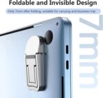 Mini Metal Folding Portable Laptop Stand, Non-Slip Base Tabletop Risers for 10-17 Inch Laptop, Keyboard and Tablet (1) - Image 5