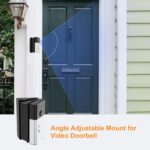 QIBOX Adjustable (30 to 55 Degree) Angle Doorbell Mount Compatible with Ring/Blink Video Doorbell 4/3/2/1/Wired/Pro/(2020 Release), Replacement Adapter Mounting Holder Bracket - Image 7