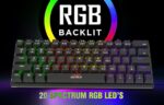 Intex Caliber Wireless Mechanical Blue Switch Gaming Keyboard with 50 Million Clicks| 20 Mode RGB Lights, 4 Level Brightness | Anty-Ghosting| 1.5m Plug & Play Cable, Multi-Device Pairing (Black) - Image 5