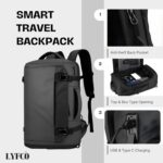 Smart Travel Backpack for Men & Women | 50cm Large Capacity Laptop Backpack | Anti-Theft, USB & Type-C Charging | Shoe Compartment & Wet Dry Separation | Business Travel Backpack - Image 5