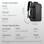 Smart Travel Backpack for Men & Women | 50cm Large Capacity Laptop Backpack | Anti-Theft, USB & Type-C Charging | Shoe Compartment & Wet Dry Separation | Business Travel Backpack - Image 10