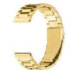 AONES Watch Strap Luxury Stainless Steel Metal 22mm Compatible for Noise Colorfit Pro 4 Gps Smartwatch Band Gold - Image 4
