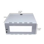 Drumstone (Exclusively 𝟭𝟱 𝗬𝗲𝗮𝗿𝘀 Warranty) Wall Mount DVR Rack 2U - Rustproof, Secure Storage with Key Lock, Power Sockets, Heat Exhaustion Provision, and Easy Mounting for CCTV DVR - Image 6
