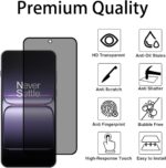 Front Privacy Tempered Glass for OnePlus 15 Screen Protector (28 Degree Privacy) 9H Glass Anti-Spy Screen Guard_Black - Image 3