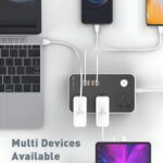 Universal Extension Board with 3 Sockets & 5 USB Ports | 2M Long Wire | Smart Power Strip with Fast Charging USB Hub - Image 4
