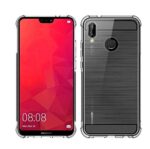 Shock Proof with Anti Dust Plugs Shockproof Slim Back Cover Case for Huawei P Smart+ (nova 3i) (Drop Protection) - Transparent - Image 3