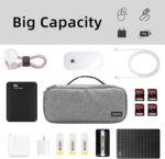 PRANT Gadget Organizer Case Electronic Accessories Organizer Bag Tech Kit Organizer Travel Organizer for Cables Charger Power Cord Power Bank Hard Disk (Grey, Pack of 1, Nylon) - Image 5