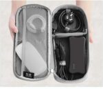 PRANT Gadget Organizer Case Electronic Accessories Organizer Bag Tech Kit Organizer Travel Organizer for Cables Charger Power Cord Power Bank Hard Disk (Grey, Pack of 1, Nylon) - Image 6