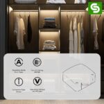Wardrobe Door Light Switch | Auto ON/OFF Push Button Sensor for Wardrobes, Cabinets, Bookcases, and More | Smart Energy Saving Lamp Controller (ESY-TC36, Pack of 8, White) ESYSENSE - Image 3