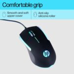 HP M160 USB Wired Gaming Optical Mouse with LED Backlight, 1000 DPI, 3 Buttons and Press Life Up to 3 Million Clicks, 1 Year Warranty (843W8AA, Black) - Image 3