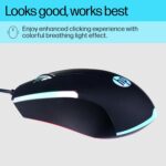 HP M160 USB Wired Gaming Optical Mouse with LED Backlight, 1000 DPI, 3 Buttons and Press Life Up to 3 Million Clicks, 1 Year Warranty (843W8AA, Black) - Image 5