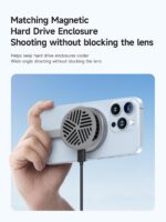 Hagibis Magnetic Cell Phone Cooler Ultrathin Cooling Fan Portable Lightweight Mobile Phone Radiator for iPhone 15 Pro Max, MagSafe Series, iPad Pro, Android, Tablet (Grey) - Image 5