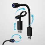 JK VISION Wi-Fi USB Mini Camera | 1080P Full HD Surveillance with Motion Detection, Color Night Vision & Flexible Neck | Wireless Spy Cam for Home, Office & Car Security - Image 4