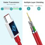 Type-C To Type-C Cable For Tata Tigor XZ Plus DT Leatherette Pack Original USB Data & Charging Cable PD Dash WRAP Fast Charging 60W High Speed QC 3.0 Cable (Red, 4Amp, SH.K2) - Image 4