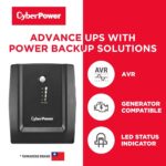 CyberPower Line Interactive/Offline UPS UT1200E - 1200VA / 720W, 230V, UPS for Personal Computers, Desktop PCs, Laptops, Routers, Networking Devices and Gaming Consoles - Image 3