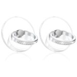 2 Pack Phone Ring Grip Holder, Transparent Mobile Finger Stand, Strong Adhesive Back Support for Smartphone, Portable Hand Grip Accessory, Universal Case Compatible, Clear Round Design - Image 2