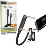 2 in 1 Invisible Holder Charger Cable, 240W Braided Fast Charge Cable with Built-in Phone Stand, 2026 New Foldable Durable USB-C Cord for Phone, Tablet, Laptops Quick Charge, Desk & Car Use - Image 2