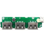 3 USB 5V 1A Power Bank Charging Module | Dual USB Output Mobile Charger PCB Board | DIY Power Bank Circuit with Protection | Lithium Battery Charger Module (Pack of 1) - Image 2