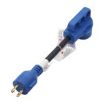 30 Amp to 30 Amp 125/250W RV Adapter d Power Line Adapter for Cam r, RV, Trailer Handle Electrical Adapter Female - Image 2