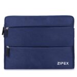 360 Protective 14 Inch Laptop Sleeve Case for All 13-14 Inch laptops with 2 Front Pockets & Carry Handle | Compatible with 13-14 inch HP, DELL, Asus, Mackbook Devices| Water-Resistant | Blue - Image 2