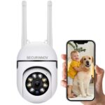 360° PTZ Outdoor WiFi Security Camera | Full HD Smart CCTV Camera with Pan Tilt Zoom, Motion Tracking, Night Vision, 2-Way Audio, Motion Alarm & 2.4GHz WiFi Support(MINI PTZ) - Image 2