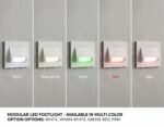 3W Staircase Led Foot Light,2 Module,Plastic Material, Modern, Stylish, Home&Office, Indoor Light (Pack of 5, Green) - Image 2