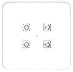 4 Switch Smart Touch Panel Board (WiFi + Remote) (White) (2M Size) | 3 Year Warranty | Works with SmartLife App, Alexa, Google, Siri | Glass Touch - Image 2