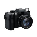 48MP Digital Camera 4K Video 3-Inch LED Display 16X Optical Zoom Auto Focus 180° Flip Screen, 4K Vlogging Cameras Fotograficas for YouTube with 32GB TF Card, 2 Batteries Black - Image 2