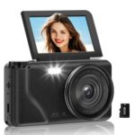 4K 64MP Digital Camera with 3" 180° Flip Screen, 2025 Latest Autofocus Vlogging Photography Camera for YouTube, 18X Digital Zoom Compact Travel Cameras with 64GB SD Card for Beginner (Black) - Image 2