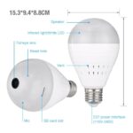 4MP Bulb Camera 1080p HD | E27 WiFi CCTV | 360° Pan Tilt | Siren Alarm | 2 Way Audio | V380 Pro App Color Night Vision AI Tracking Indoor Wireless Security - Image 2