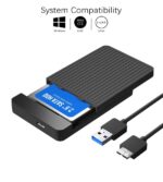 500GB Portable External Hard Drive 2.5'' USB 3.0 with HARDDRIVE CASE (Black) (k.UL) - Image 2