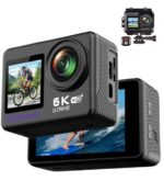 6K Sports & Action Dual Display Touchscreen Camera| 50MP Ultra HD Photo |170° Wide Angle Lens | EIS Stabilization | Waterproof 30M | WiFi Connectivity | Upto 256GB SD Card Support Vlogging - Image 2