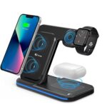 7SEVEN® 3 in 1 Wireless Charger for Phone iWatch AirPods Charging Station 18w Max of Multiple Devices Suitable for iOS Products which are comptaible with Fast Wireless Charging Feature - Image 2