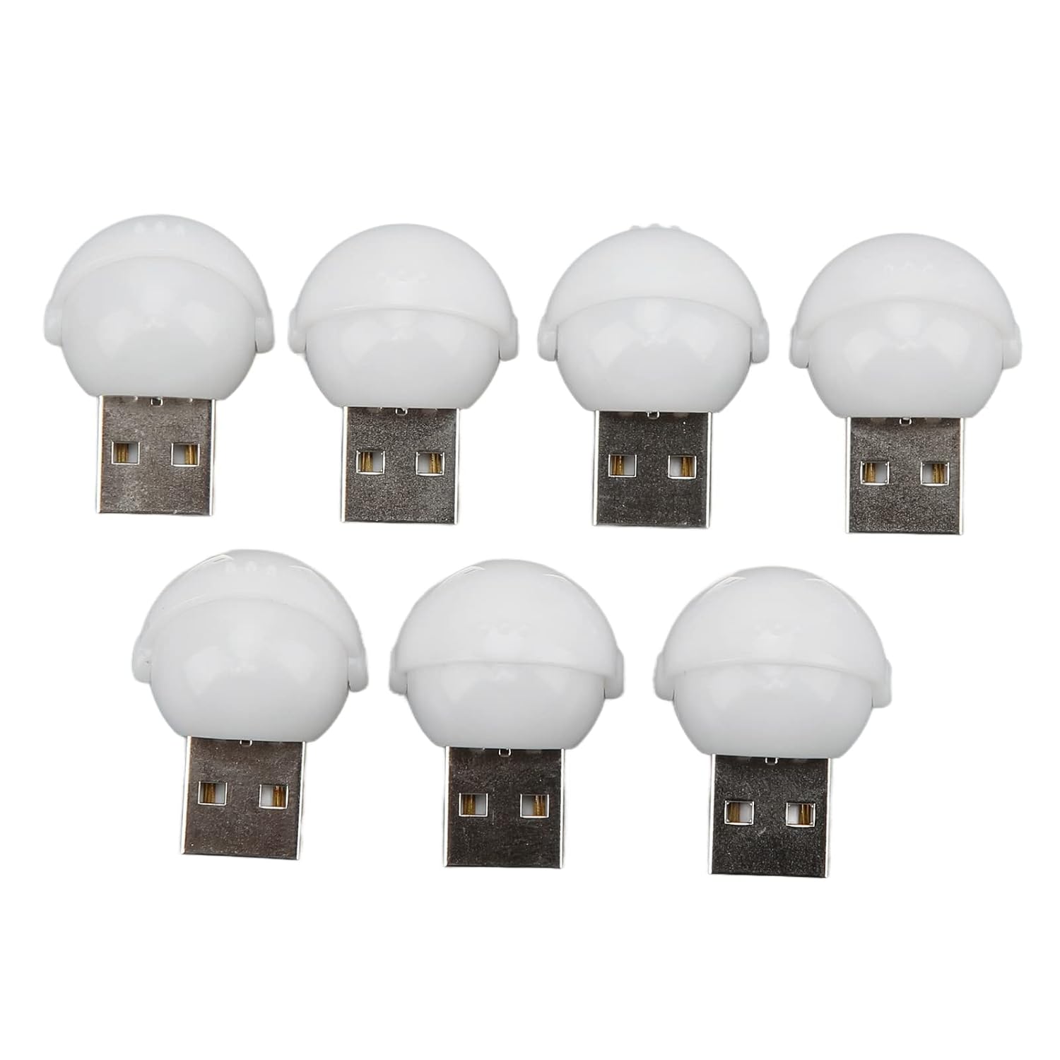 7pcs LED Car Interior Lamp 7‑Color USB Ambient Lamp Auto Decorative Ambient Lamp for Computers Laptop Power Bank - Image 2